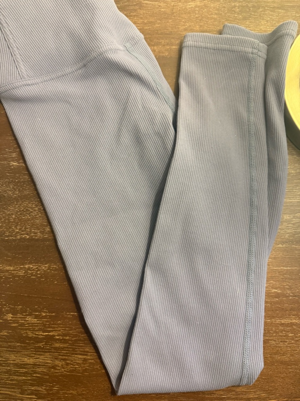 Zella Dusty Lavender Ribbed Leggings